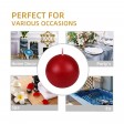 3 Inch Red Ball Candles (36pcs/Case) Bulk