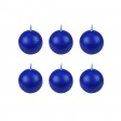 3 Inch Blue Ball Candles (6pc/Box)