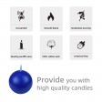3 Inch Blue Ball Candles (6pc/Box)