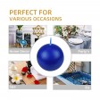 3 Inch Blue Ball Candles (6pc/Box)