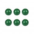 3 Inch Hunter Green Ball Candles (6pc/Box)