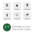 3 Inch Hunter Green Ball Candles (6pc/Box)