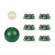 3 Inch Hunter Green Ball Candles (36pcs/Case) Bulk