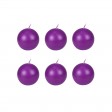 3 Inch Purple Ball Candles (6pc/Box)