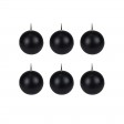 3 Inch Black Ball Candles (6pc/Box)