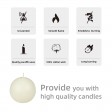 4 Inch Pale Ivory Ball Candles (2pc/Box)