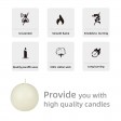 4 Inch Pale Ivory Ball Candles (12pcs/Case) Bulk