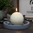 4 Inch Pale Ivory Ball Candles (12pcs/Case) Bulk