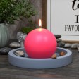 4 Inch Hot Pink Ball Candles (2pc/Box)