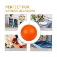 4 Inch Orange Ball Candles (2pc/Box)