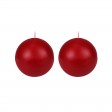 4 Inch Red Ball Candles (2pc/Box)