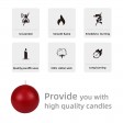 4 Inch Red Ball Candles (2pc/Box)