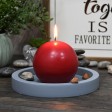 4 Inch Red Ball Candles (2pc/Box)