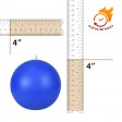 4 Inch Blue Ball Candles (2pc/Box)