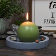 4 Inch Sage Green Ball Candles (12pcs/Case) Bulk