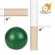 4 Inch Hunter Green Ball Candles (2pc/Box)