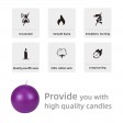 4 Inch Purple Ball Candles (2pc/Box)