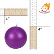 4 Inch Purple Ball Candles (12pcs/Case) Bulk