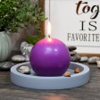 4 Inch Purple Ball Candles (2pc/Box)