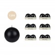 4 Inch Black Ball Candles (12pcs/Case) Bulk