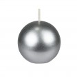 2 Inch Metallic Silver Ball Candles (12pc/Box)