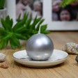 2 Inch Metallic Silver Ball Candles (12pc/Box)