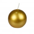 3 Inch Metallic Gold Ball Candles (36pcs/Case) Bulk