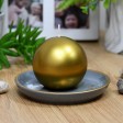 3 Inch Metallic Gold Ball Candles (36pcs/Case) Bulk