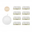 2 Inch White Citronella Ball Candles (96pcs/Case) Bulk