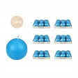 3 Inch Turquoise Ball Candles (36pcs/Case) Bulk