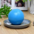 3 Inch Turquoise Ball Candles (36pcs/Case) Bulk