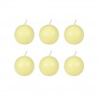 3 Inch Ivory Ball Candles (6pc/Box)