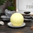 3 Inch Ivory Ball Candles (36pc/Case) Bulk