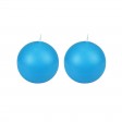 4 Inch Turquoise Ball Candles (2pc/Box)