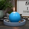 4 Inch Turquoise Ball Candles (2pc/Box)