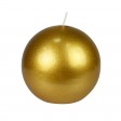 4 Inch Metallic Gold Ball Candles (12pcs/Case) Bulk