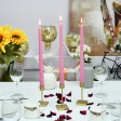 12 Inch Pink Taper Candles (144pcs/Case) Bulk