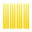 12 Inch Yellow Taper Candles (144pcs/Case) Bulk