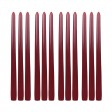 12 Inch Burgundy Taper Candles (144pcs/Case) Bulk