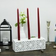 12 Inch Burgundy Taper Candles (144pcs/Case) Bulk