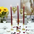12 Inch Burgundy Taper Candles (144pcs/Case) Bulk