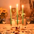 12 Inch Aqua Taper Candles (144pcs/Case) Bulk