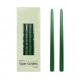 12 Inch Hunter Green Taper Candles (1 Dozen)