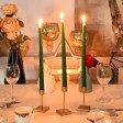 12 Inch Hunter Green Taper Candles (1 Dozen)