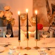 12 Inch Black Taper Candles (144pcs/Case) Bulk
