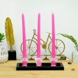 12 Inch Hot Pink Taper Candles (144pcs/Case) Bulk