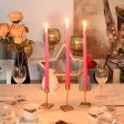 12 Inch Hot Pink Taper Candles (1 Dozen)