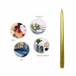 12 Inch Metallic Bronze Gold Taper Candles (144pcs/Case) Bulk