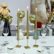 12 Inch Metallic Bronze Gold Taper Candles (144pcs/Case) Bulk