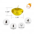1.75 Inch Clear Yellow Gel Floating Candles (12pc/Box)